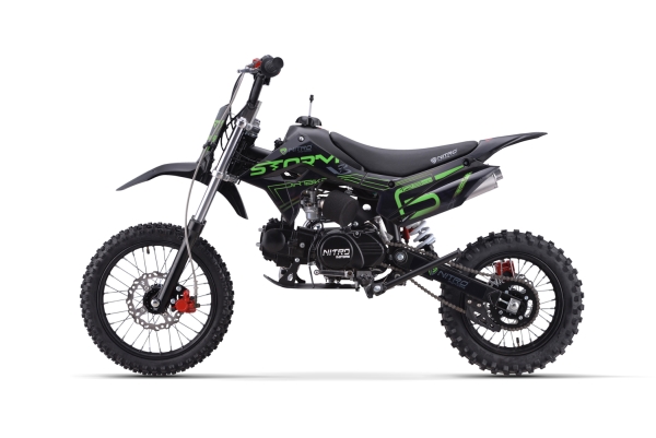 NITRO MOTORS 125cc Kinder Dirtbike Storm V3 BRX 14/12 4-Gang Manuell